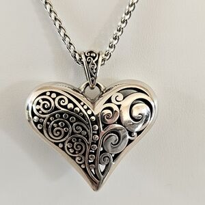 Brighton Collectibles Jewelry Love Affair Heart Necklace Retired